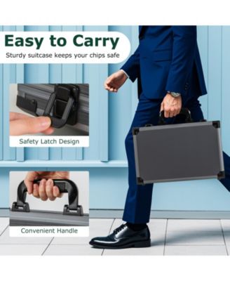 400 Pcs Casino Poker Chip Set with Case, Cards, Dice & Felt