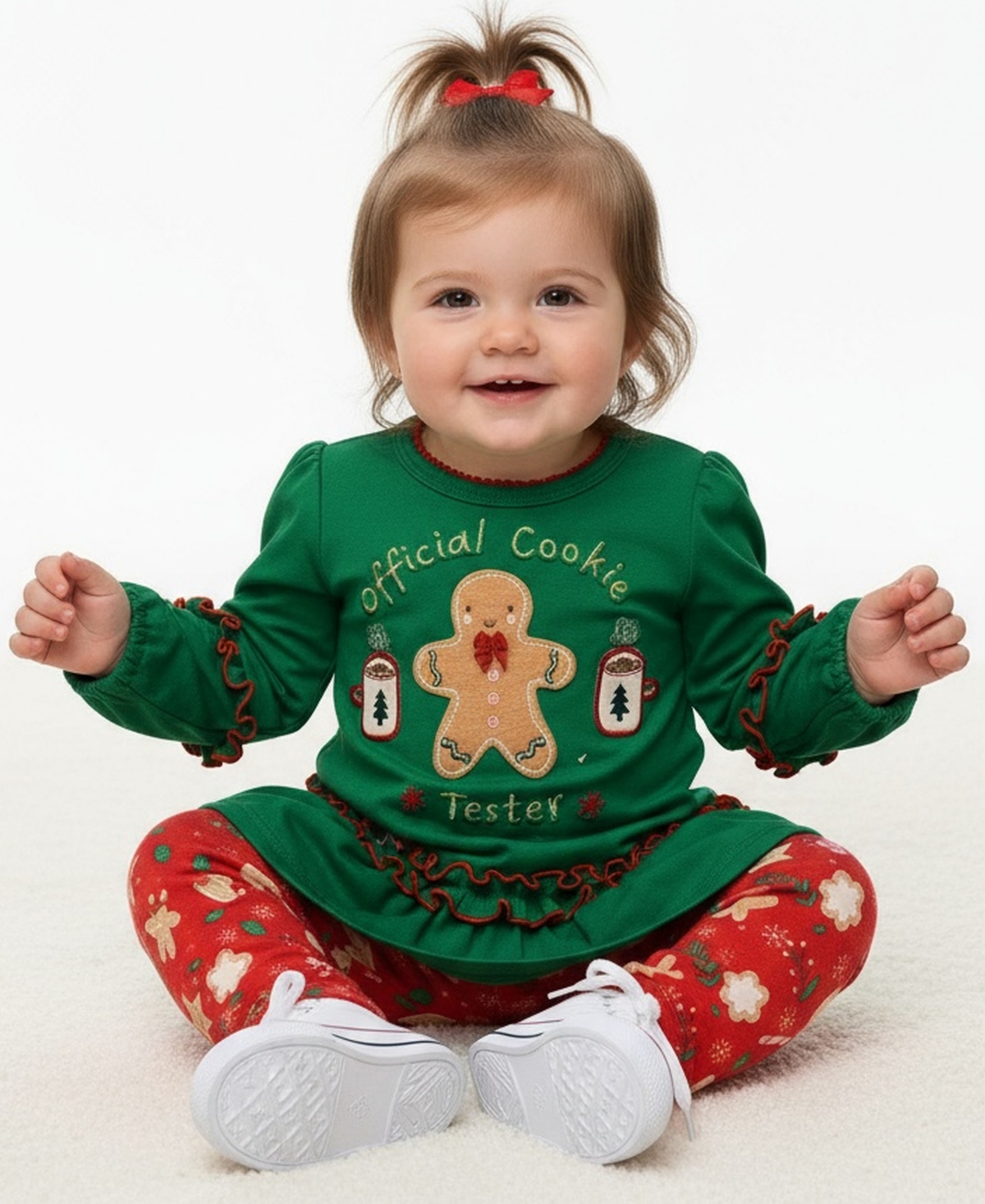 Bonnie Baby Girls 2 Piece Cookie Tester Outfit