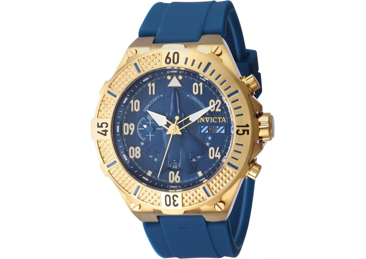 Invicta Men's Aviator Quartz Multifunction Blue Dial Watch