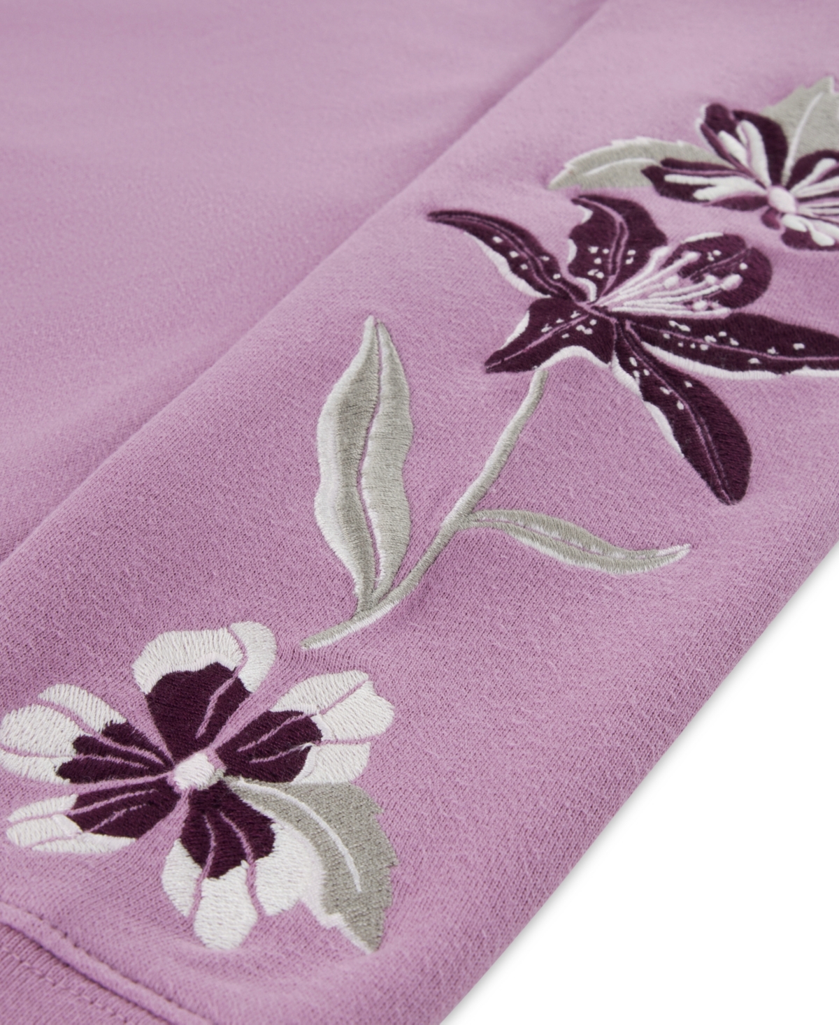 abercrombie kids Girls' Embroidered Pull-On Hoodie