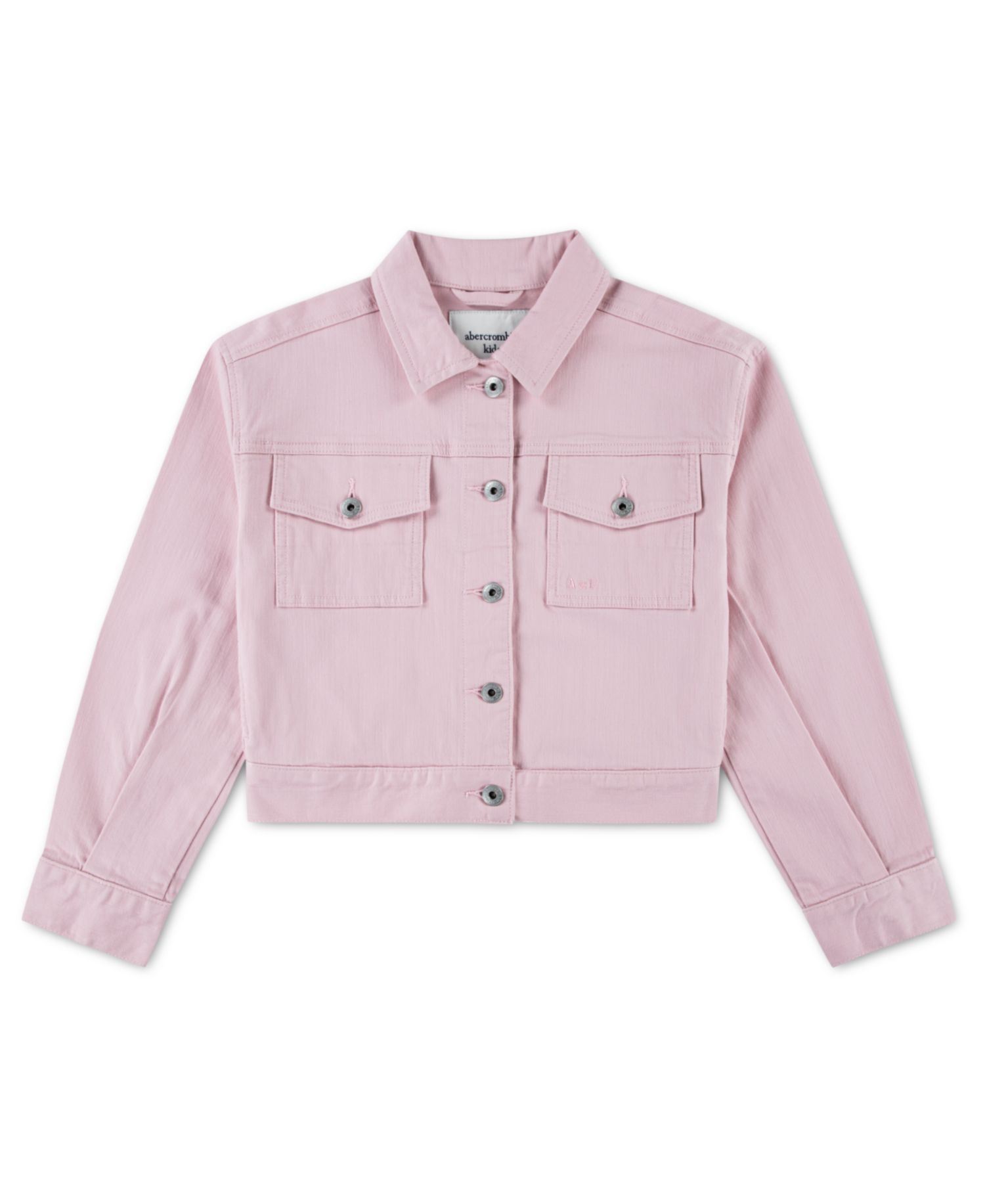 Girls' Spread Collar Cropped Jacket