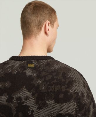 Men's Camo Jacquard Knit Sweater