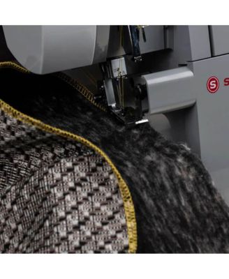 Heavy Duty Serger Sewing Machine with Metal Frame - Gray