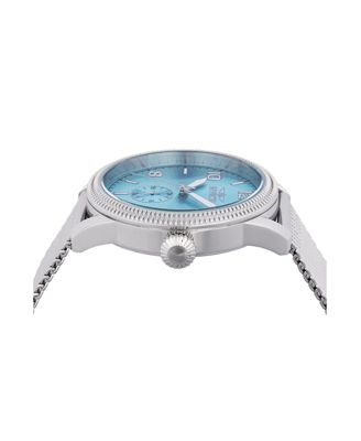 Men's 48914 Vintage Quartz VH60 Light Blue Dial Watch