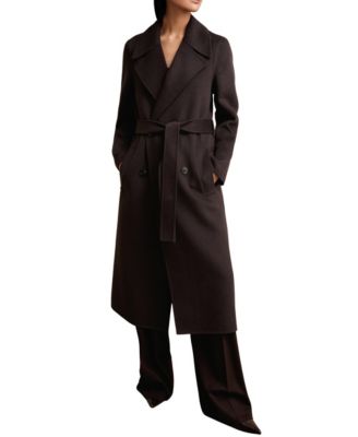 REISS - Women's Double-Breasted Blindseam Wool-Blend Coat