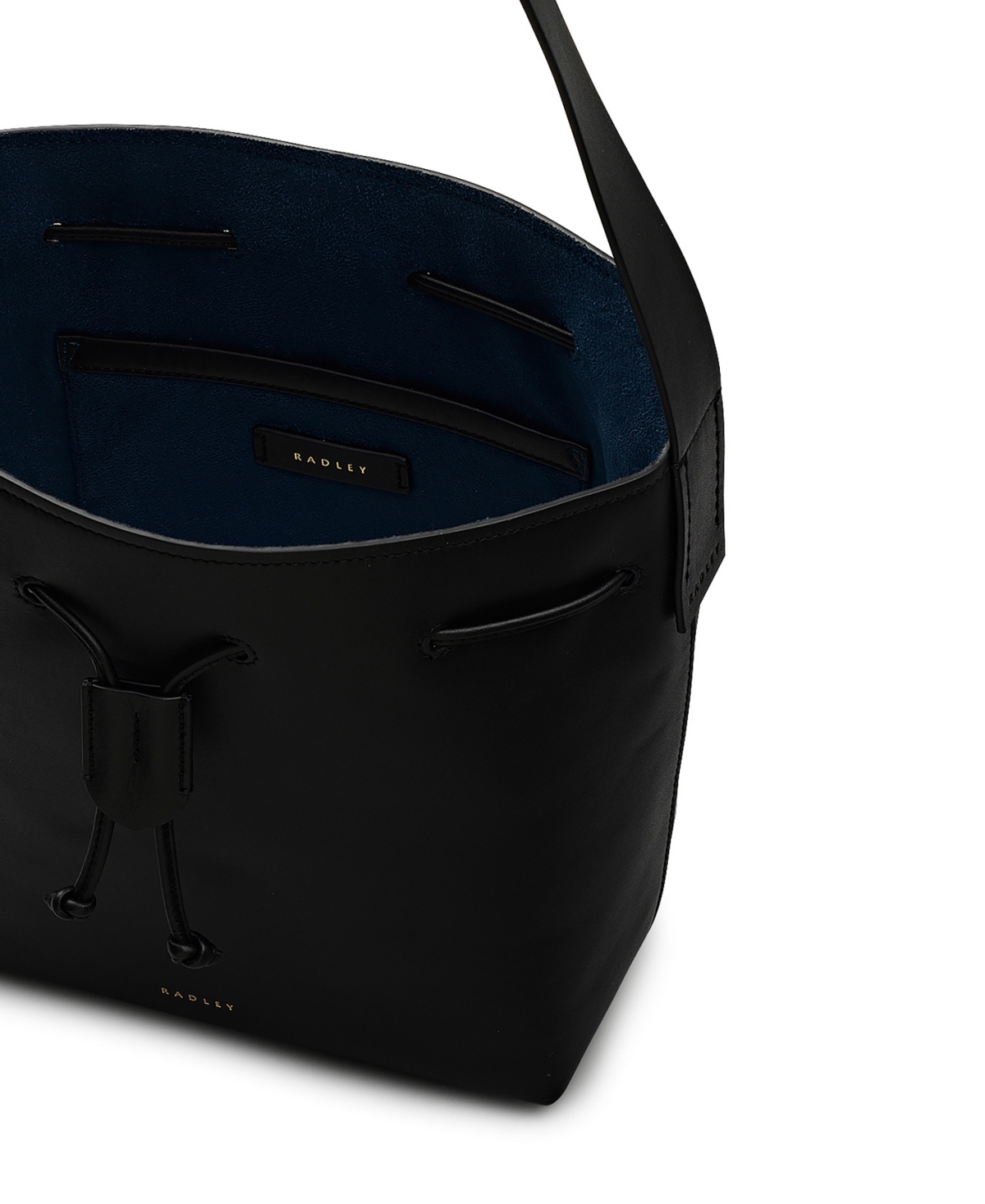 Radley London York Mews Small Drawstring Shoulder Bag In Black