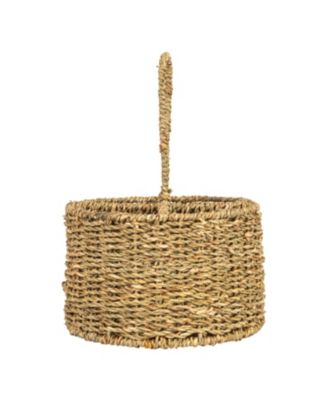 Round Seagrass Multi-Section Caddy