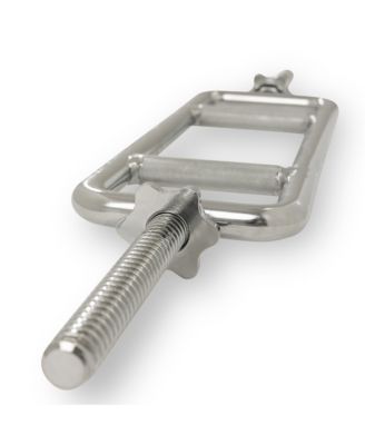 34” Threaded Chrome Tricep Bar with Star-Lock Collars