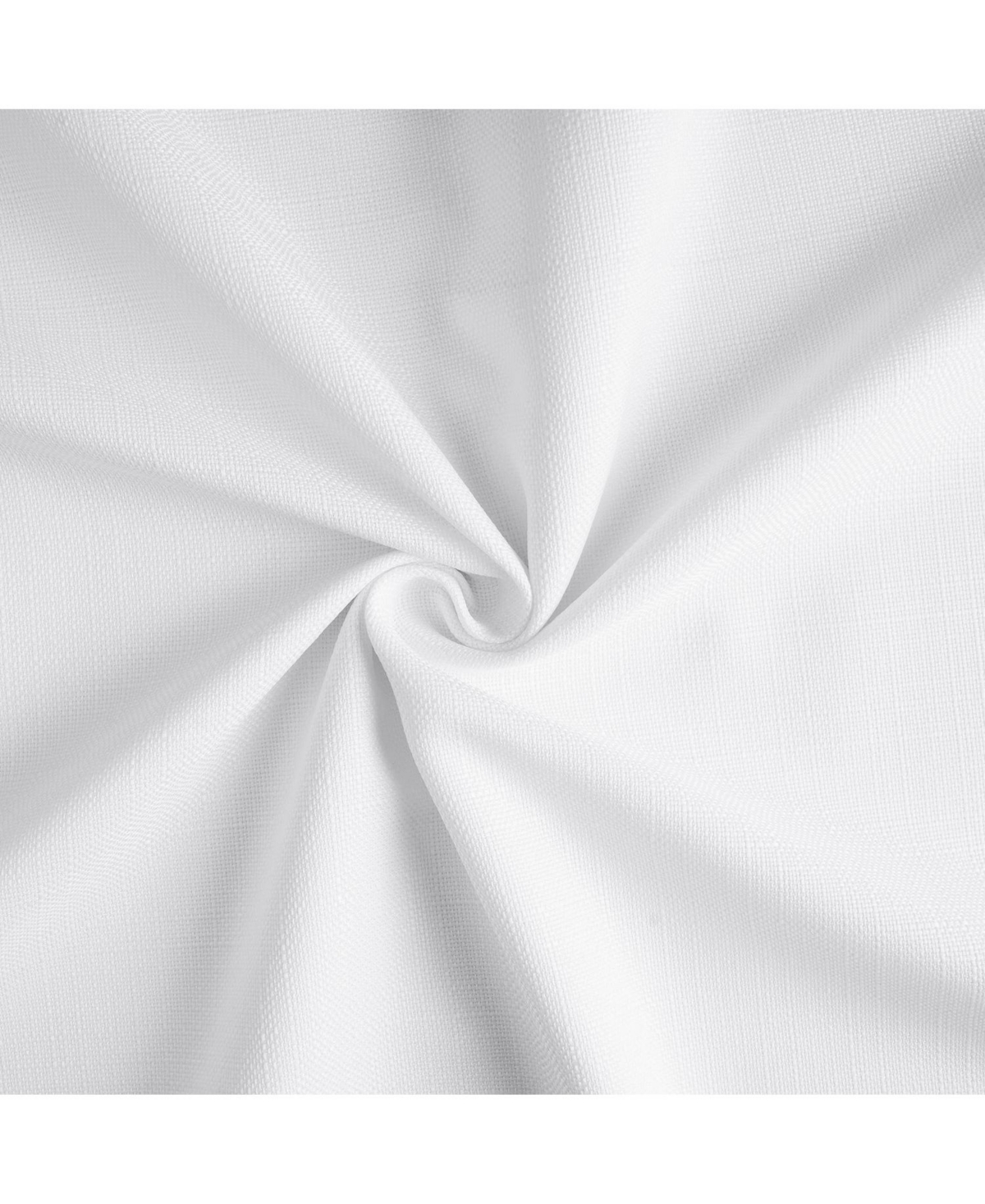 Half Price Drapes Dove White Italian Faux Linen Room Darkening Curtain