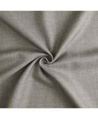 Fossil Grey Italian Faux Linen Room Darkening Curtain