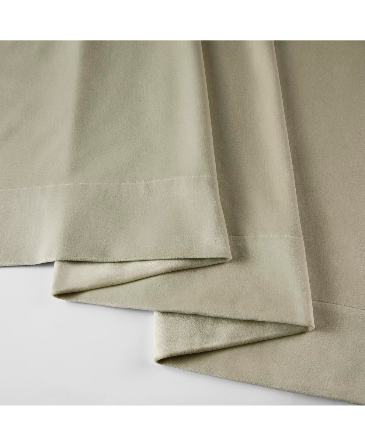 Half Price Drapes Cool Beige Signature Velvet Blackout Curtain