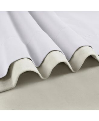 Porcelain White Signature Velvet Blackout Curtain