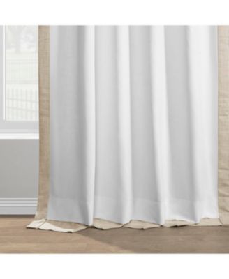 Italian Faux Linen Room Darkening Curtain