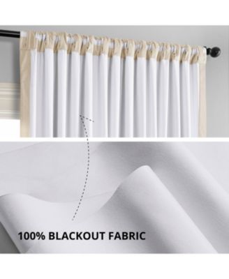 Ivory Signature Extra Wide Velvet Blackout Curtain