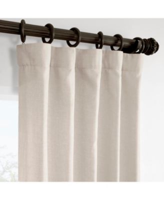Italian Faux Linen Room Darkening Curtain