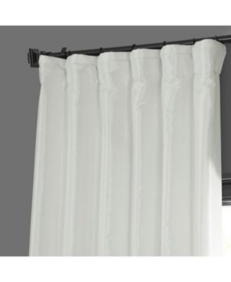 Eggshell Faux Silk Taffeta Blackout Curtain
