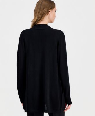 Women's Open-Front Rib Pocket Cardigan