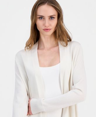 Women's Open-Front Rib Pocket Cardigan