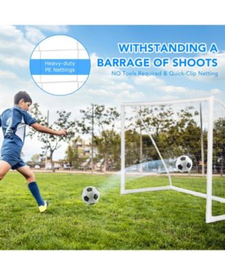 6 x 4 Feet Soccer Goal with Strong UPVC Frame