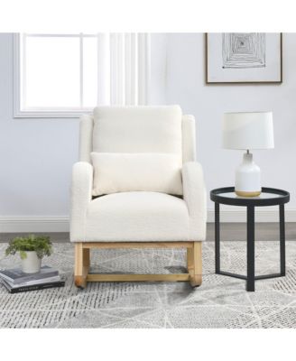 Modern Nursery Rocking Chair Living Room Casual Armchair Rocker