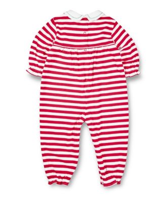 Baby Girls One Piece & Suits & Sets Stripe Knit Longall With Embroidered Holly