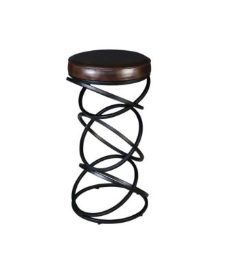 Polaris Leather 30" Bar Stool, Brown