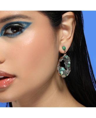 Women's The Wilderness Drop Earrings - Emerald Green