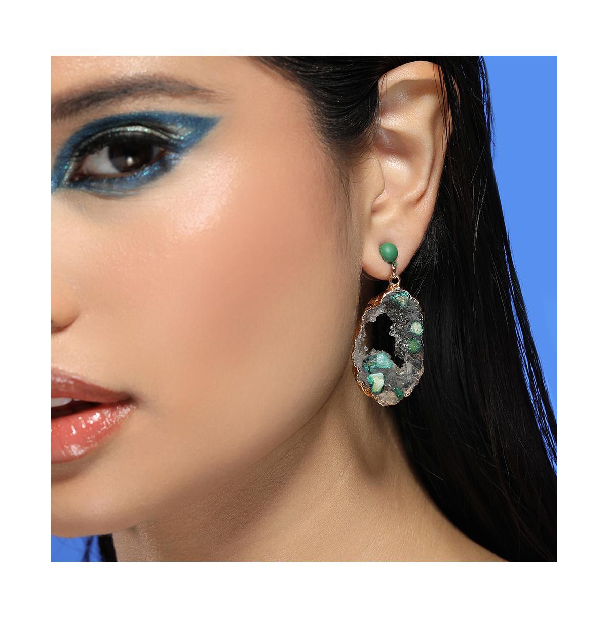 Sohi Women's The Wilderness Drop Earrings
