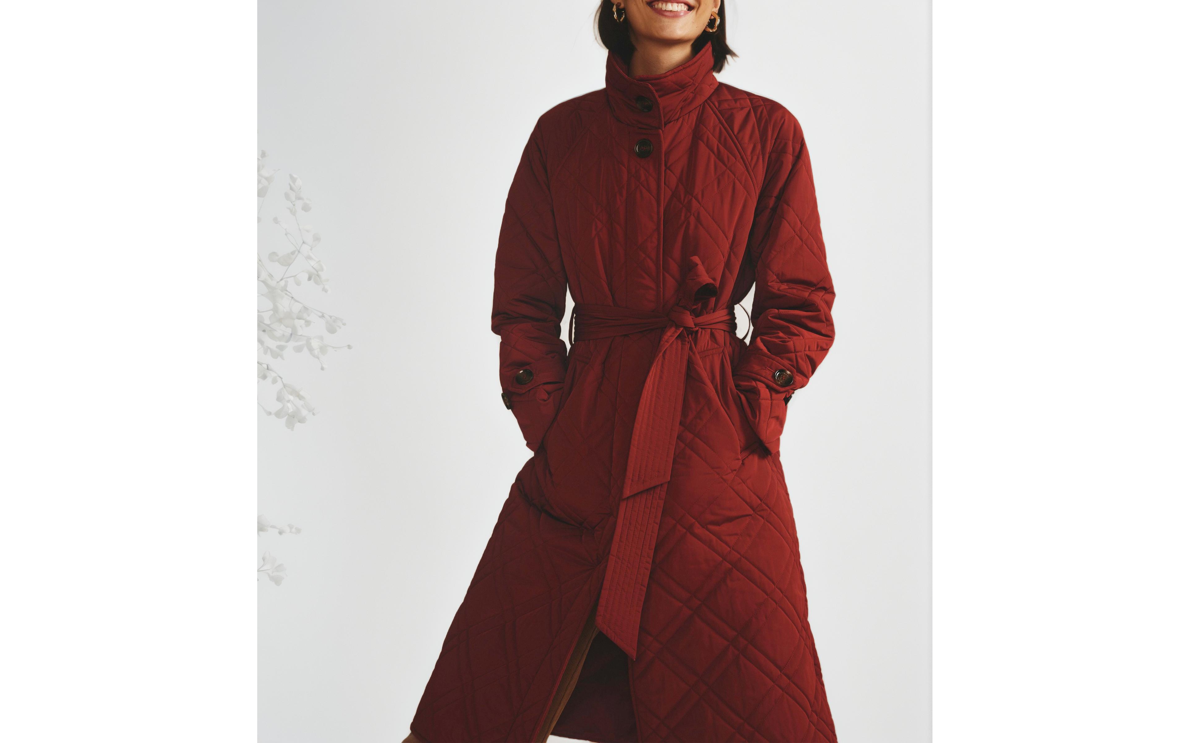 Universal Standard Plus Nehra Quilted Coat