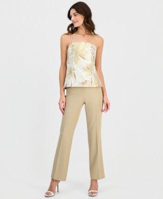 Women's Jacquard Chain-Strap Bustier Top