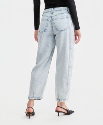 Women's Acid-Wash Barrel Jeans, Macy's Exclusive