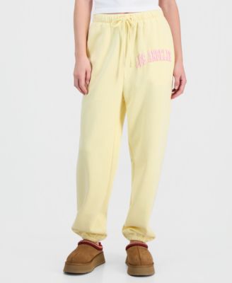 Juniors' Los Angeles Puff-Print Jogger Pants