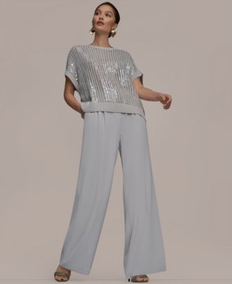 Women's Short-Sleeve Crewneck Sweater