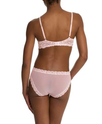 Women's Feathers Lace Contour Underwire Plunge Bra 730023