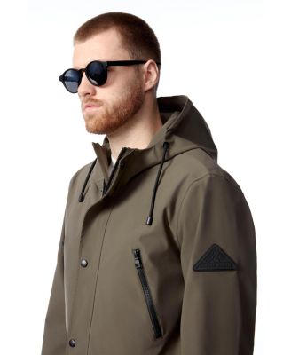 Men's Banks | Hooded Drawstring Raincoat