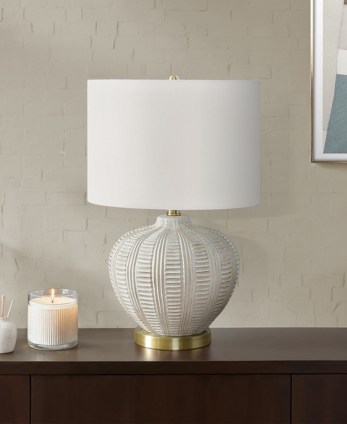 Monarch Specialties Lighting 21" Plastic Table Lamp