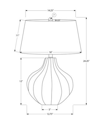 Lighting 24" Ceramic Table Lamp