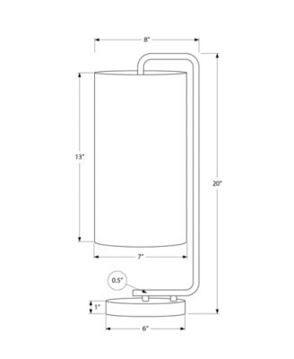Lighting 20" Marble Table Lamp