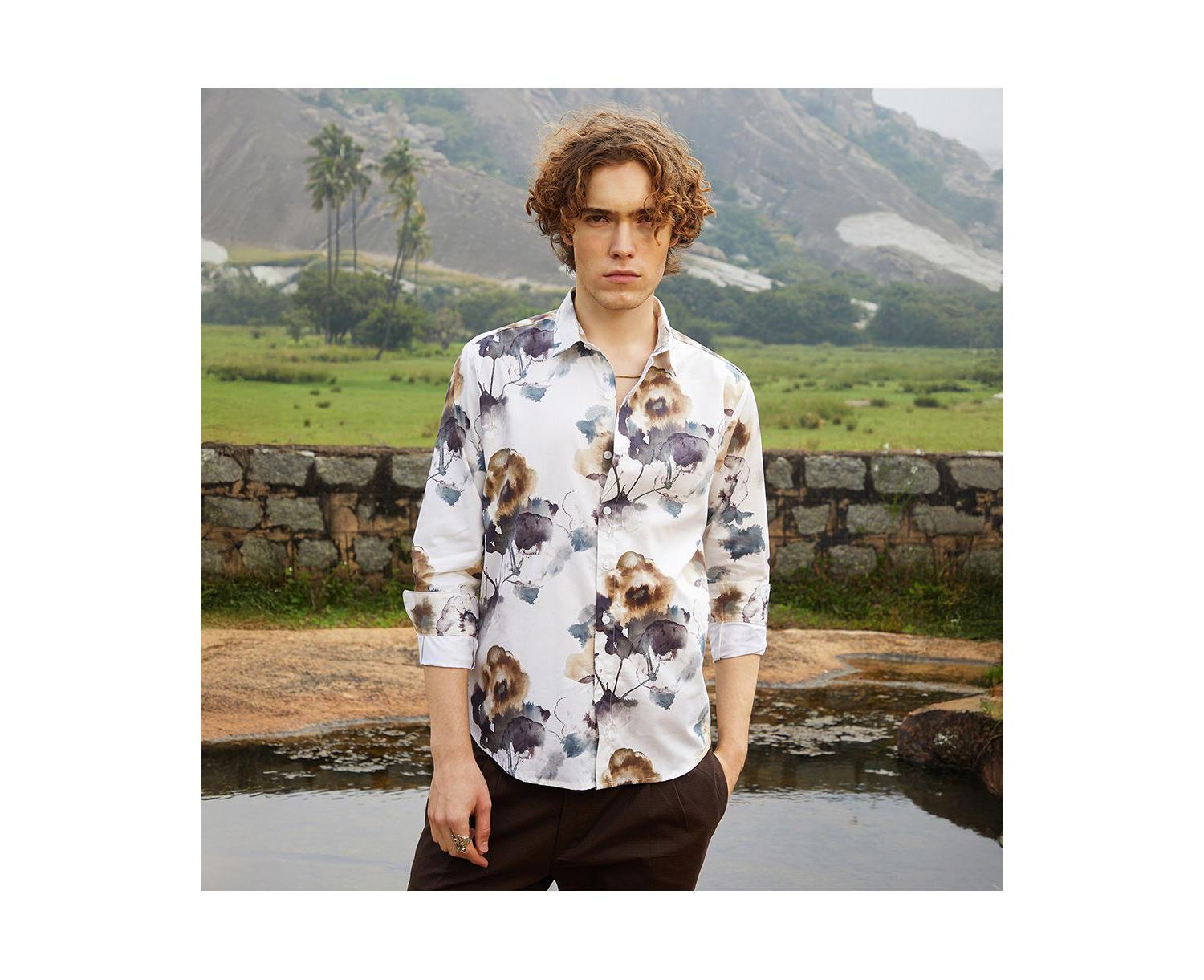 Men's Off-White Earthy Splotch Shirt