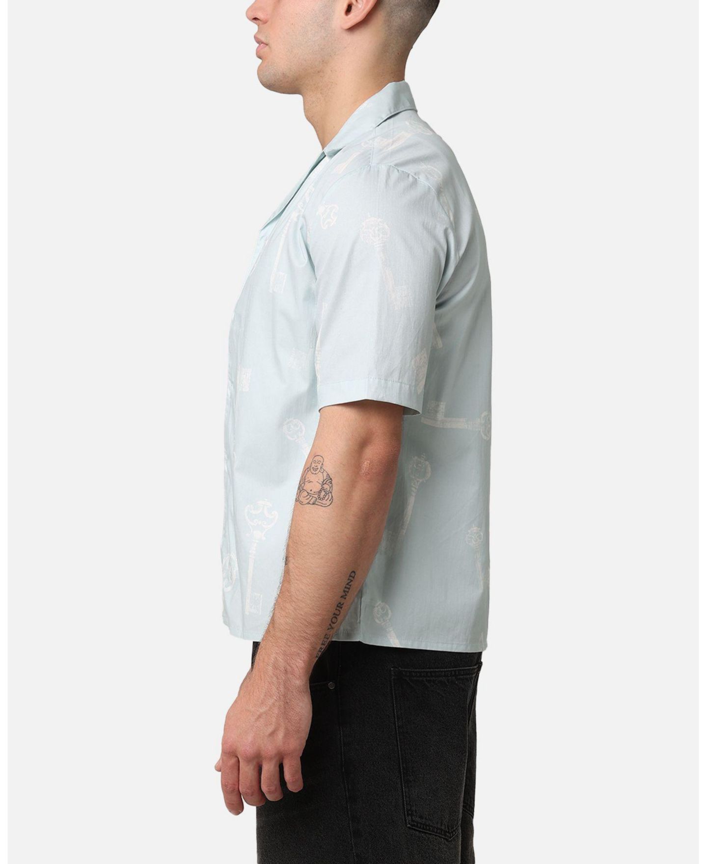 Мужская рубашка SAINT MORTA Skeleton Key Button Up — фото 4