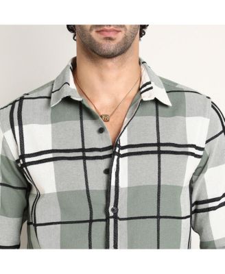Men's Sage Green Overlap Buffalo Shirt