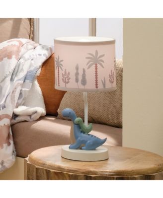 Dino-Might Custom Designed 3D Dinosaur Nursery Lamp with Shade