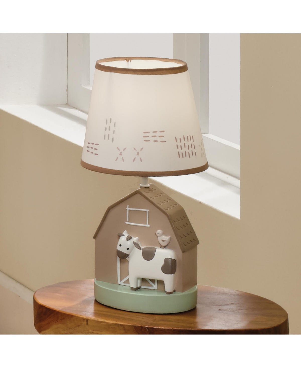 Bedtime Originals Farmyard Friends Decorative Tabletop Nursery Lamp with Shade