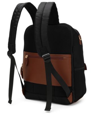 Luxe Journey 15.5" Twill and Faux Leather Backpack