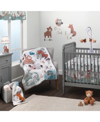 Baby Animal Alphabet 3-Piece Nursery Crib Bedding Set