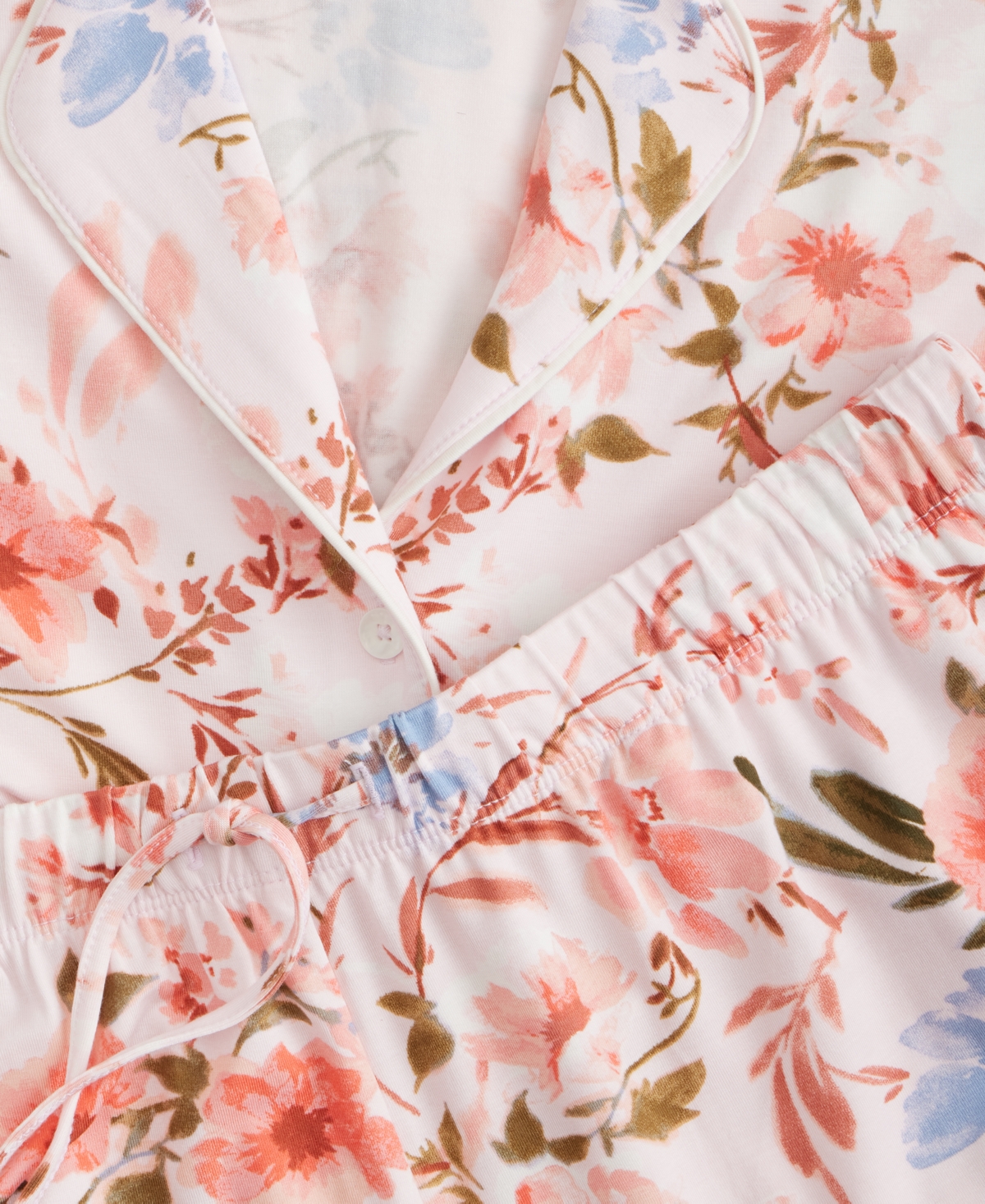 State of Day Women's Fluid Knit Notched-Collar Pajama Set Xs-3X, Exclusively at Macy's