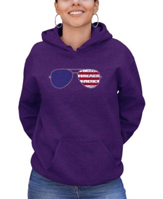 Women's Americana Sunglasses Word Art Long-Sleeve Sweatshirt