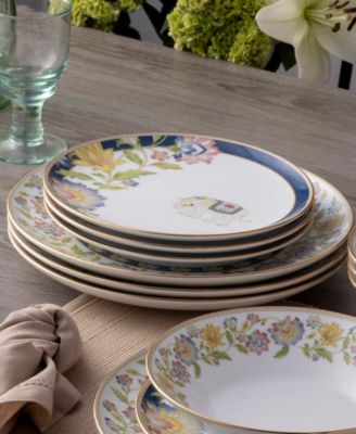 Tusker Garden 12-Piece Dinnerware Set, Service For 4