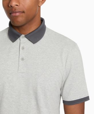 Men's Solid Button Placket Polo Shirt