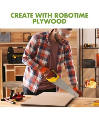 3D Puzzles 3mm Plywood 6 Pcs, Maple Plywood for Laser Cutting Engraving, Thin Maple Boards, Multicolored, 11.81"11.81"0.79"